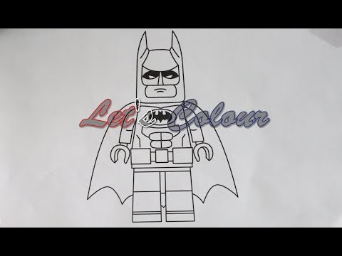 Lets Colour Batman Superhero Coloring Pages for Kids | wu23