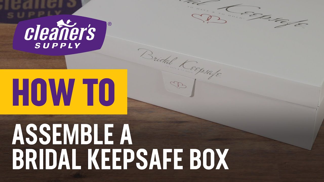 Watch video How To Assemble A Bridal Keepsafe Wedding Gown Box Now How To Assemble A Bridal Keepsafe Wedding Gown Box