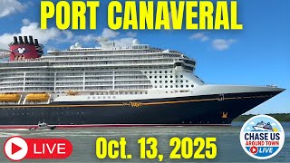 LIVE: Watching the Cruise Ships Leaving Port Canaveral LIVE! (Oct. 13, 2025)