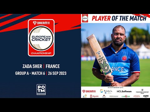 POTM: Z.Sher - GRE vs FRA | Highlights | Dream11 ECC23 | 26 Sep 2023 | ECC23.006