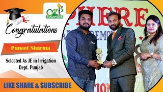 Eduzphere | Puneet Sharma | JE Irrigation Dept. PB