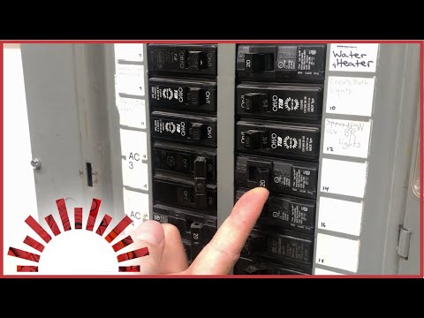 Part of a video titled How To Reset A Tripped Circuit Breaker - YouTube