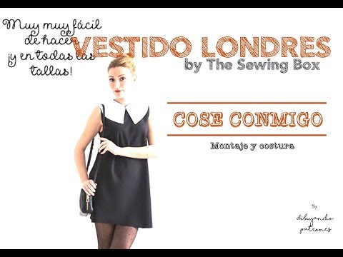 Cose conmigo un vestido de los 60. Montaje y costura