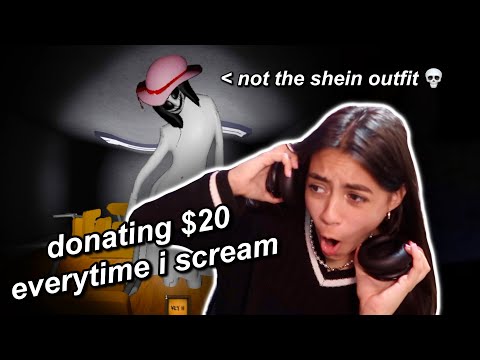 PLAYING SCARY/HORROR ROBLOX GAMES FOR CHARITY