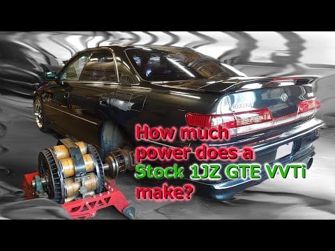 Stock 1JZ GTE VVTi dyno - power gains and losses with simple mods