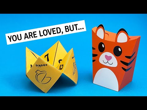 Paper Fortune Teller - How to Make and Play - Free Printable PDF Pattern - Design Your Own