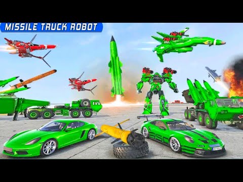 Robot missile truck transform game. Multi  robot car transformation game. Aircraft robot transform.