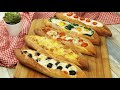 Multiflavor baguettes: a fun dinner idea for the whole family!