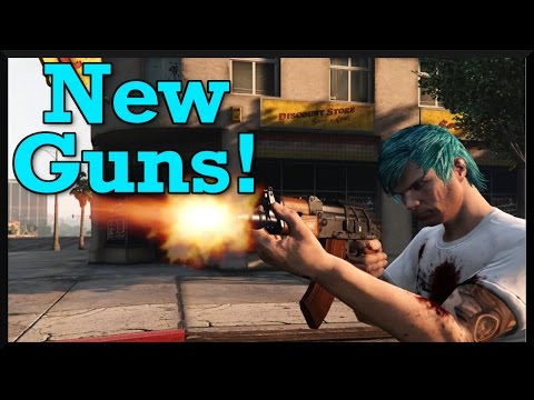 GTA 5: Lowriders Part 2 DLC Weapons! Compact Rifle & Double Barrel Shotgun Showcase!