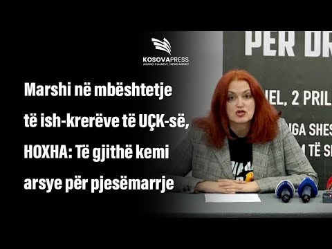 Marshi në mbështetje të ish-krerëve të UÇK-së, Hoxha: Të gjithë kemi arsye për pjesëmarrje