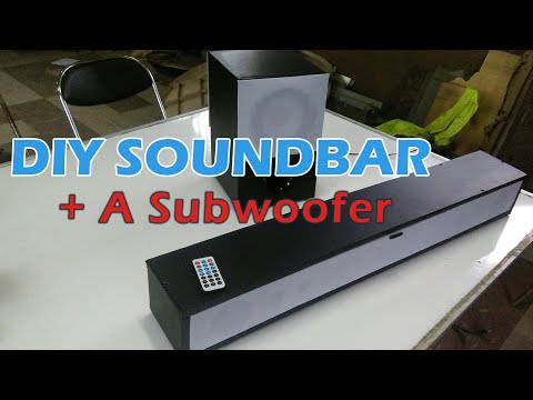 DIY Bluetooth Sound System | Soundbar And Subwoofer Combo
