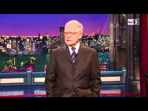 David Letterman on Francesco Schettino cruise ship Concordia's Captain