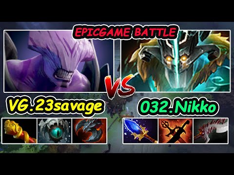 VG 23savage [Faceless Void] 11K MMR Beast Carry vs 032.Nikko [Juggernaut]  Epicgame Dota 2 Gameplay