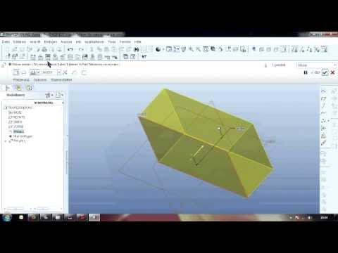 Tutorial Pro Engineer Komplexerer Bauteil Teil 1/2 [German]