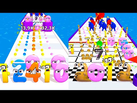 MERGE NUMBER LORE RUN 3D Merge Battles 0123456789 GamePlay - iOS, Android Part 1