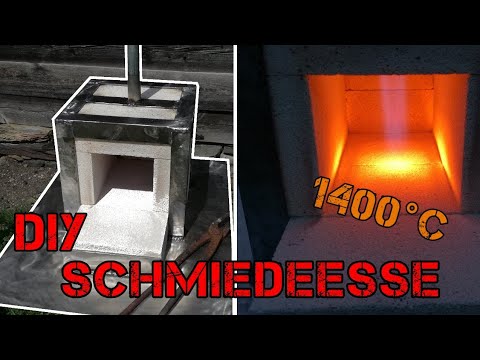 Propan-Schmiedeesse selber bauen | Schmiedeofen für Damast Video