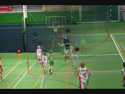 uball rotterdam basketbal U14-1 Utrecht nov.2009