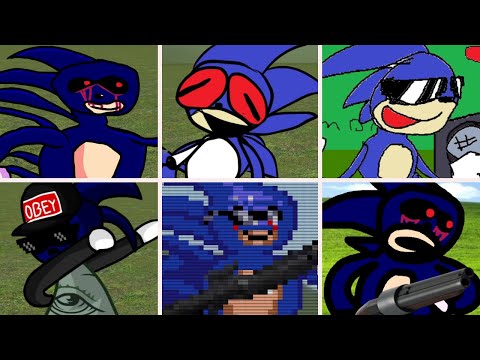 Friday Night Funkin' - Too Fest but everytime it's Sanic turn a Different Skin Mod is used