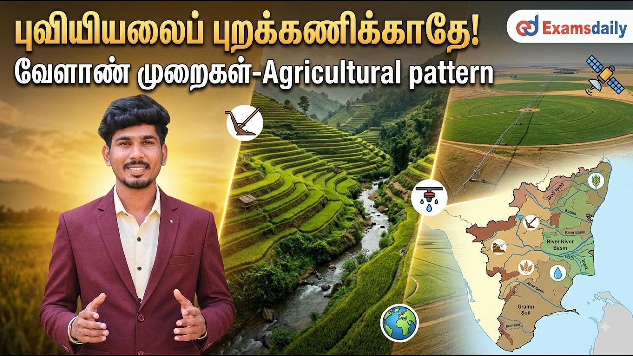 "புவியியலைப் புறக்கணிக்காதே! "வேளாண் முறைகள்-Agricultural patter