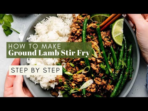 Ground Lamb Stir Fry