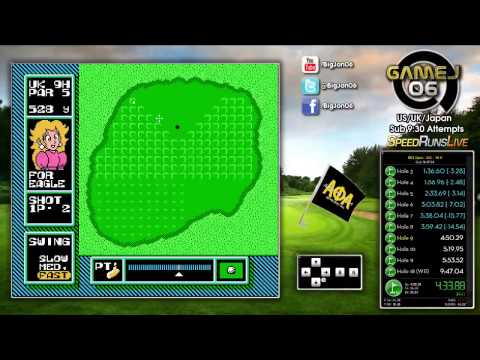 NES Open Tournament Golf - U.K. 18 Hole - 9:34.17 (WR)