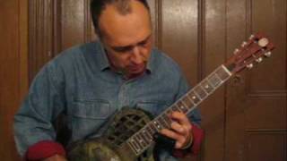Video thumbnail for Republic Guitars Highway 61 Resonator Guitar / bottleneck slide delta blues by Keni Lee Burgess
