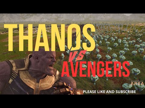 AREA GAME PLAY 30,000 THANOS VS CAPTAIN AMERICA THOR IRON MAN IN ULTIMATE EPIC BATTLE SIMULATOR II