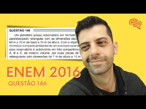 ENEM 2016 - Q146 - Um petroleiro possui reservatório em formato de paralelepípedo