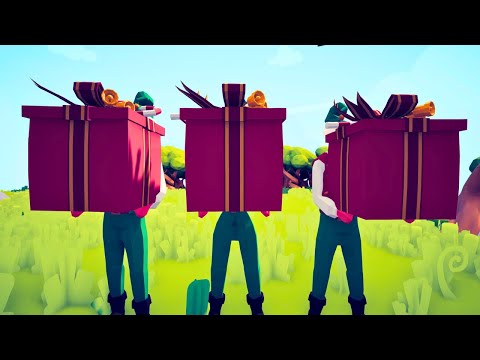 3x PRESENT ELF vs EVERY UNIT (Same Price) | Totally Accurate Battle Simulator TABS