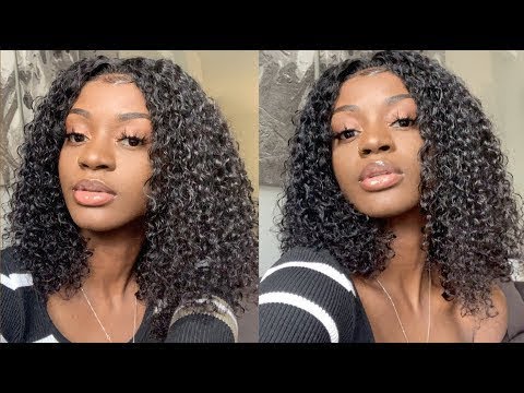Clearance Sale!BOB 13x6 Lace Front Wig Deep Curly Brazilian Virgin Hair 10inch