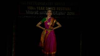 Sudarshini Iyer - Kalakshetra Alumnus - atana tillana