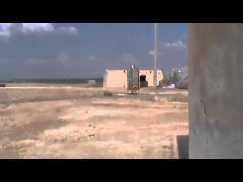 استهداف تحركات قوات النظام داخل اللواء 93  في عين عيسى في ريف الرقة بواسطة رشاش بي كي سي من قبل لواء الجهاد في سبيل الله