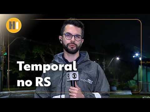 Temporal no RS: chuvas fortes e ventos fortes foram registrados