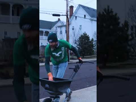 Pre-Salting Before a Winter Storm is a Game-Changer for Your Sidewalks | Lawn Care Tips #lawncare