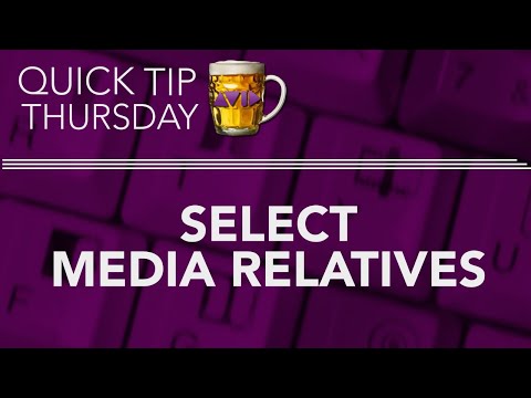 Select Media Relatives in AVID