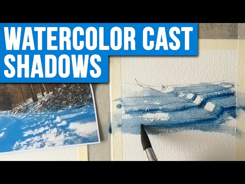 How to Paint Watercolor CAST SHADOWS | Form & Edge