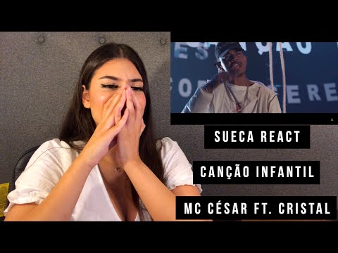 SUECA REAGINDO A CANÇÃO INFANTIL  CÉSAR MC FT  CRISTAL