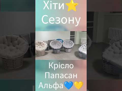 Кресло кокон Папасан Альфа из комплекта мебели Фемели. #shorts #kokon #mebel #rotang #sad #dekor