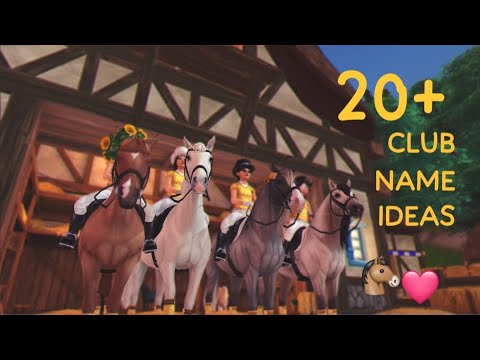20 CLUB NAME IDEAS for your sso club! / Star stable online /