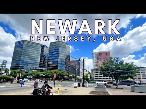 NEWARK, NEW JERSEY, USA - 4K Walking Tour