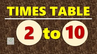 Times Table 1 to 10 | Multiplication Table of 1 to 10