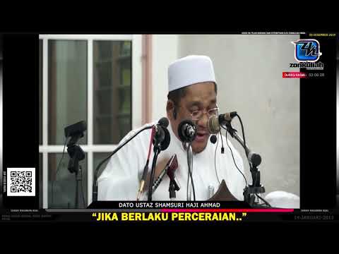 TAZKIRAH : Mangsa Sebenar Penceraian - Ustaz Shamsuri Haji Ahmad