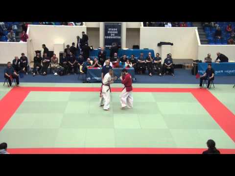 Mohamed Yacine Bouchedda Vs Noname2  1er tour -90kgs Coupe de France 2015 Kyokushinkai