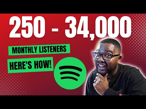 I Went From 250 to 34,000 Spotify Listeners! HERE'S HOW!