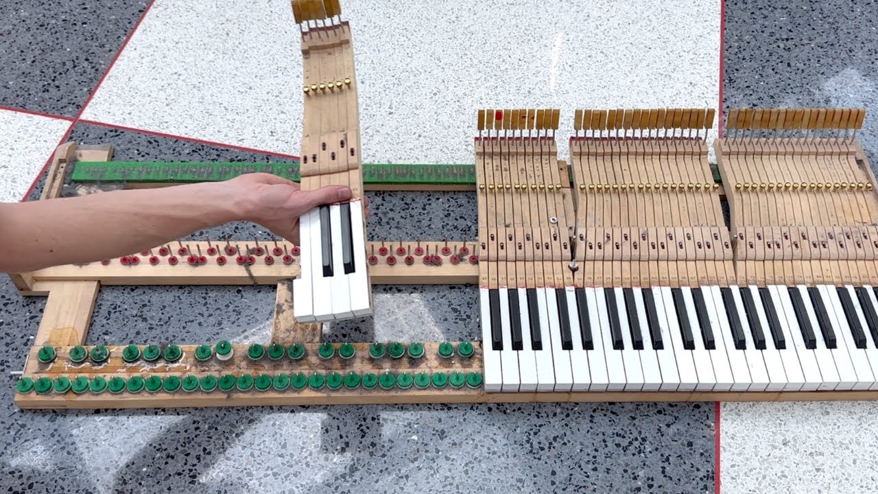Cleaning a gross public piano in the Chicago Airport