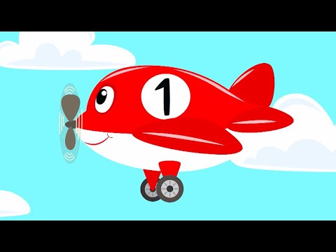 КОТЭ ТВ ✈️ Десять самолётиков ✈️ Веселая песня мультфильм про самолетик для детей
