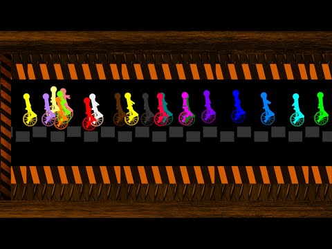Unicycle Crush 2 - Survival Stickman Unicycle Race in Algodoo