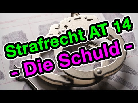 Die Schuld - Strafrecht AT 14