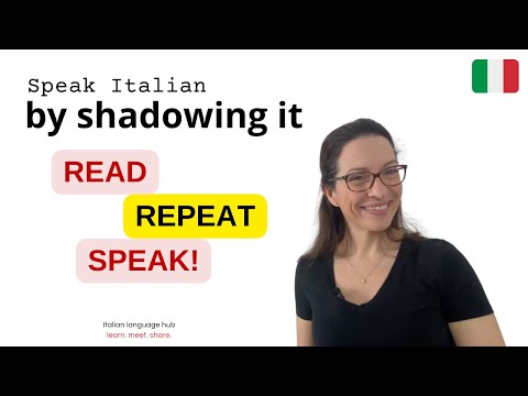 Italian shadowing sentences and dialogues to really speak Italian #learnitalian