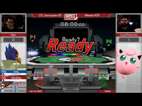 CFL Smackdown 211 Melee - Ober (Falco) vs Hungrybox (Jigglypuff) - Winners R3